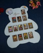 Teddy Baby Photo Board Ice Blue,Maroon,Beige